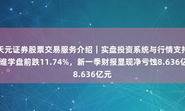 天元证券股票交易服务介绍｜实盘投资系统与行情支持 跟谁学盘前跌11.74%，新一季财报显现净亏蚀8.636亿元
